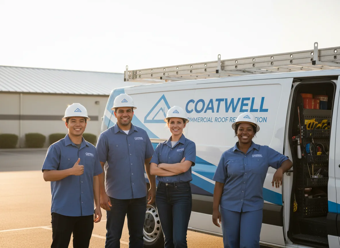 Commercial roof coating company in Montville, OH
