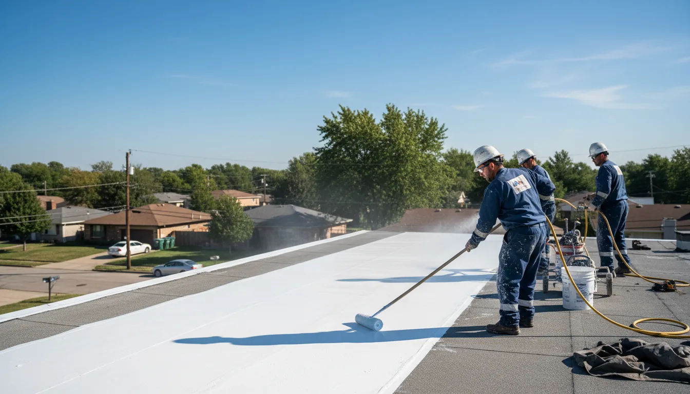 Commercial roof coating in Montville, OH near me